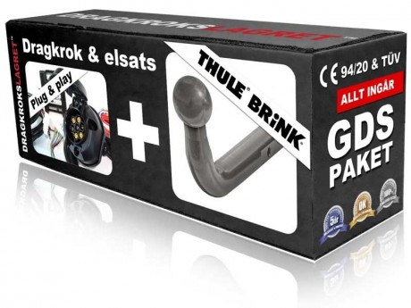 Fast dragkrok svanhals - Thule-Brink