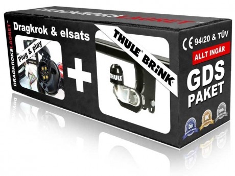 Fast dragkrok tvåbult - Thule-Brink