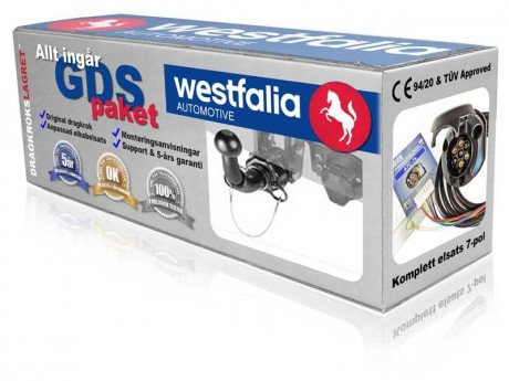 Avtagbar dragkrok horisontell - Westfalia-Monoflex