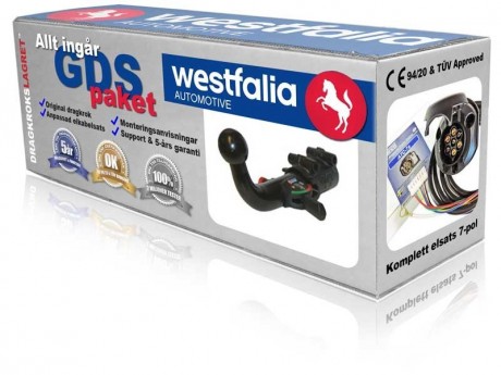 Avtagbar dragkrok horisontell - Westfalia-Monoflex