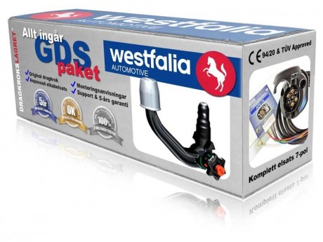 Avtagbar dragkrok vertikal - Westfalia-Monoflex