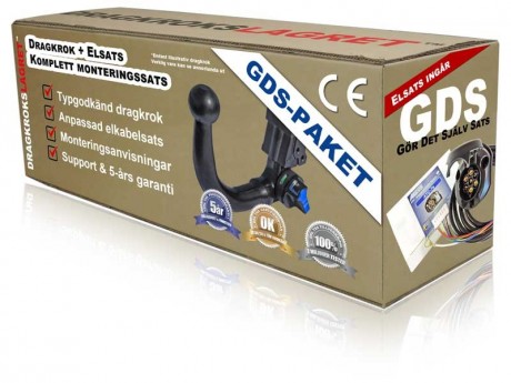 Avtagbar dragkrok horisontell - GDW