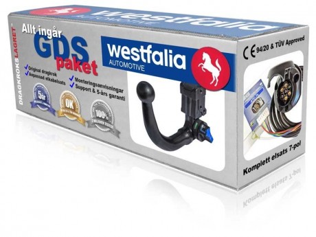 Avtagbar dragkrok vertikal ACS - Westfalia-Monoflex