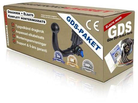 Avtagbar dragkrok diagnoal - Bosal