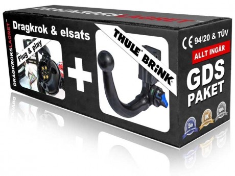 Avtagbar dragkrok vertikal - Thule-Brink