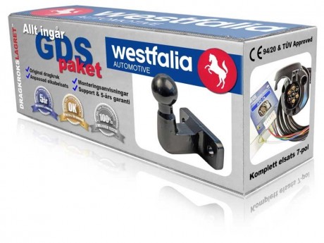 Fast dragkrok 2-bult - Westfalia-Monoflex