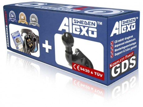 Fast dragkrok 2-bult - Alexo